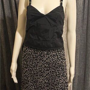 Loft Leopard Print Skirt Size 4